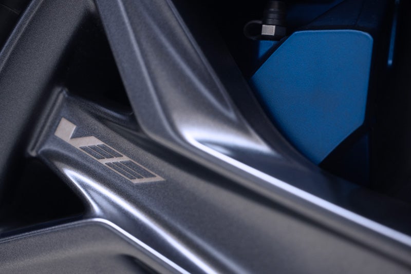 Close-up of the 2026 OPTIQ-V Brembo Performance Front Brakes | North Bay Cadillac in GREAT NECK NY