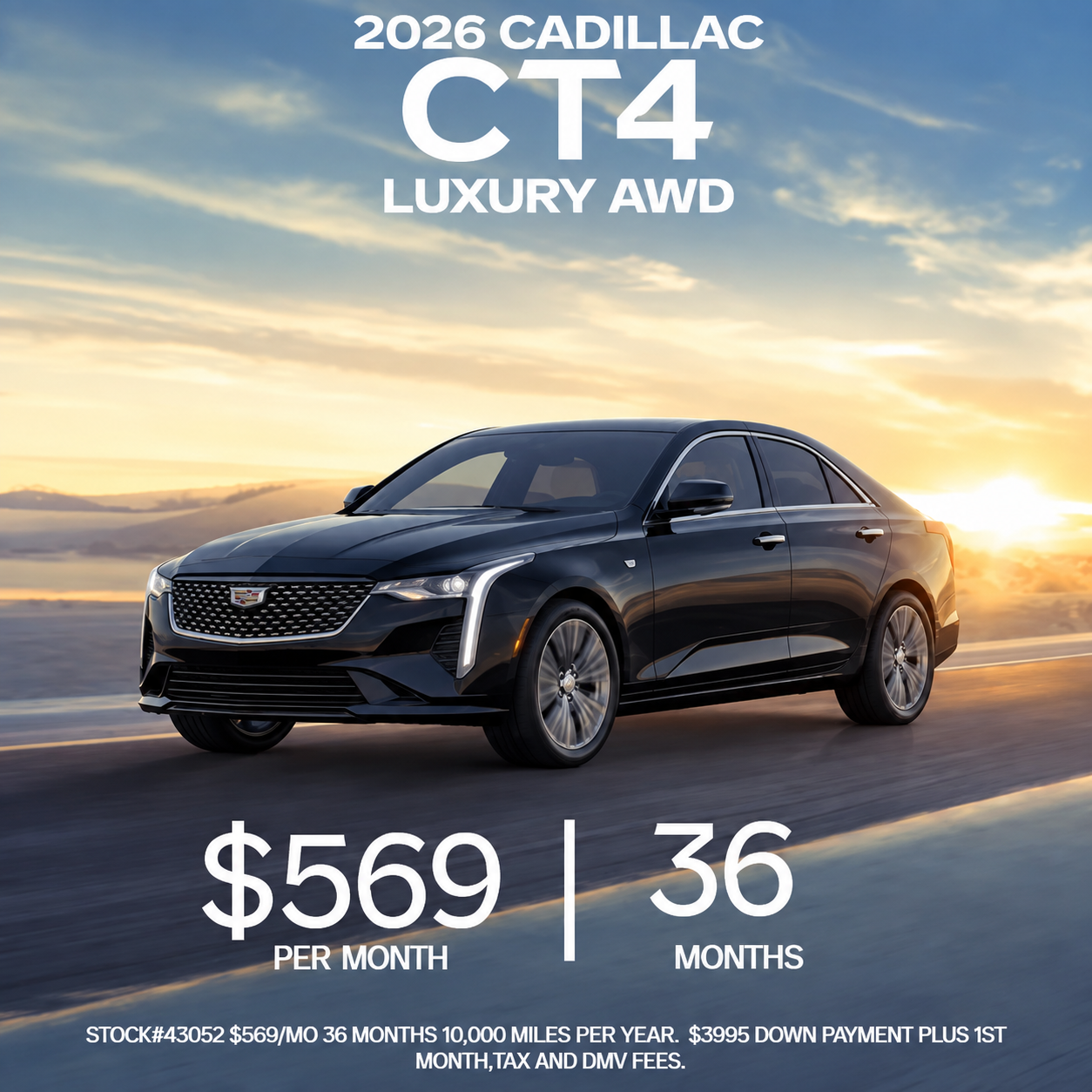 2026 Cadillac CT4 Luxury AWD