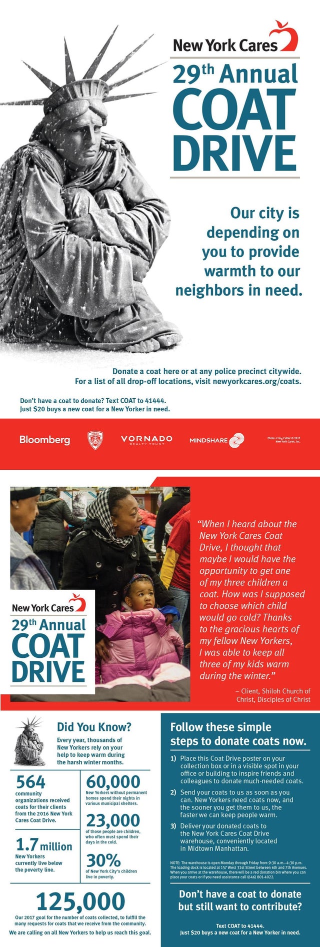 New York Cares 29th Annual COAT DRIVE